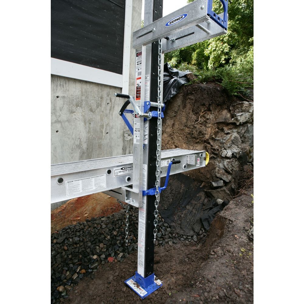 Werner PJ-100 Aluminum Pump Jack System, Large Boot Strap