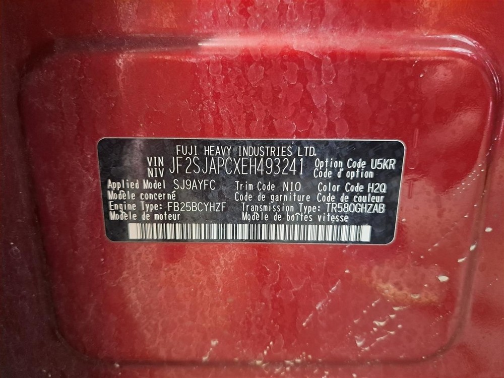Rear 2014 Forester Camera/Projector Sku#4244785