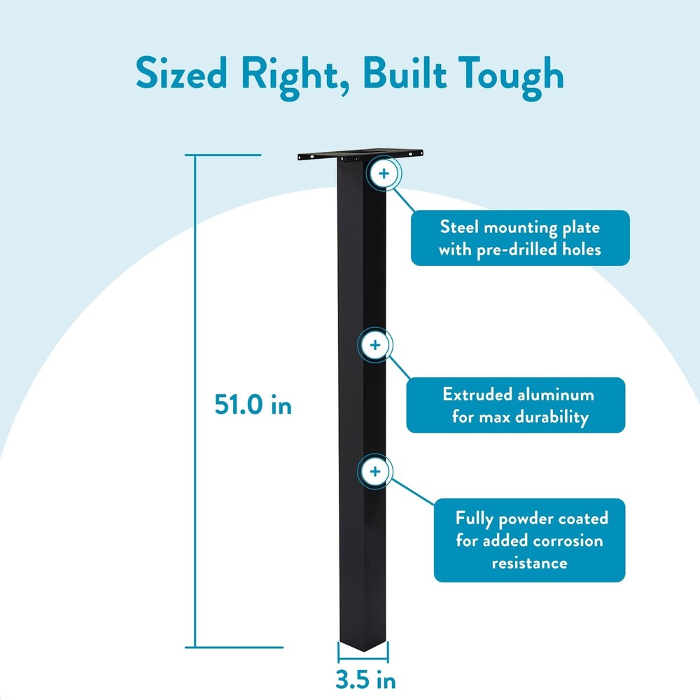 Architectural Mailboxes Brighton Aluminum Mailbox Post, Compat. A, B
