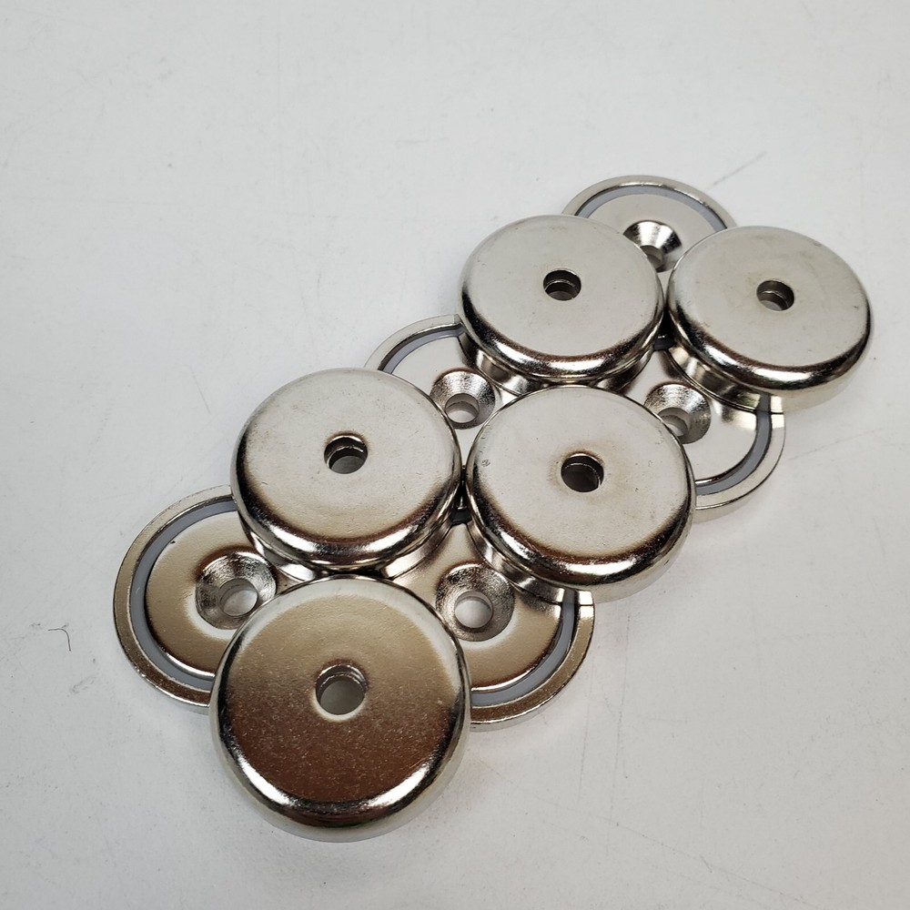 10-Pack Neodymium Round Base Cup Magnet