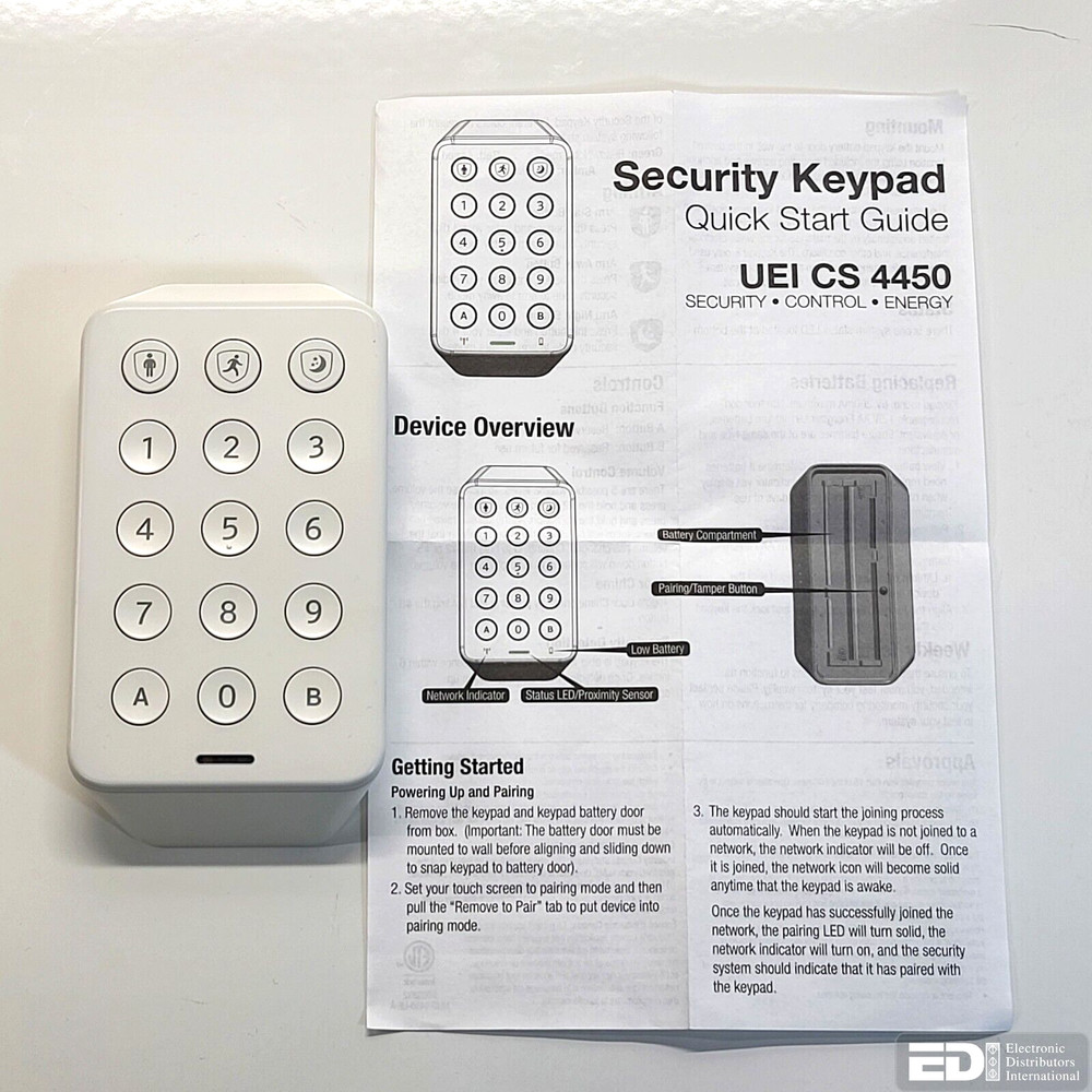 Xfinity UEI CS 4450 Wireless Security Keypad