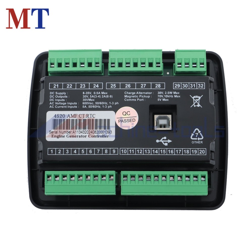 DSE4520 Generator Controller 3‑Phase Mains Detection Control Board LCD Screen