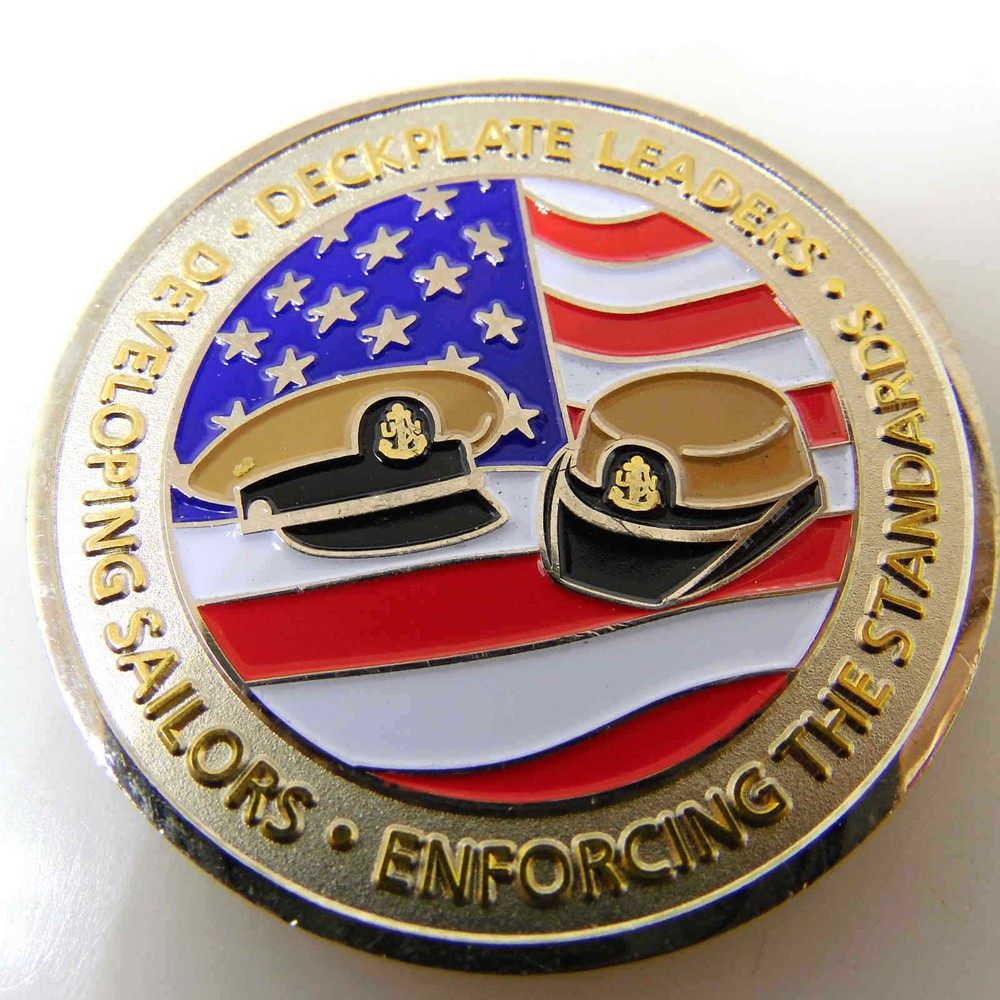 USN WARRIORS OF CHARACTER CHALLENGE COIN