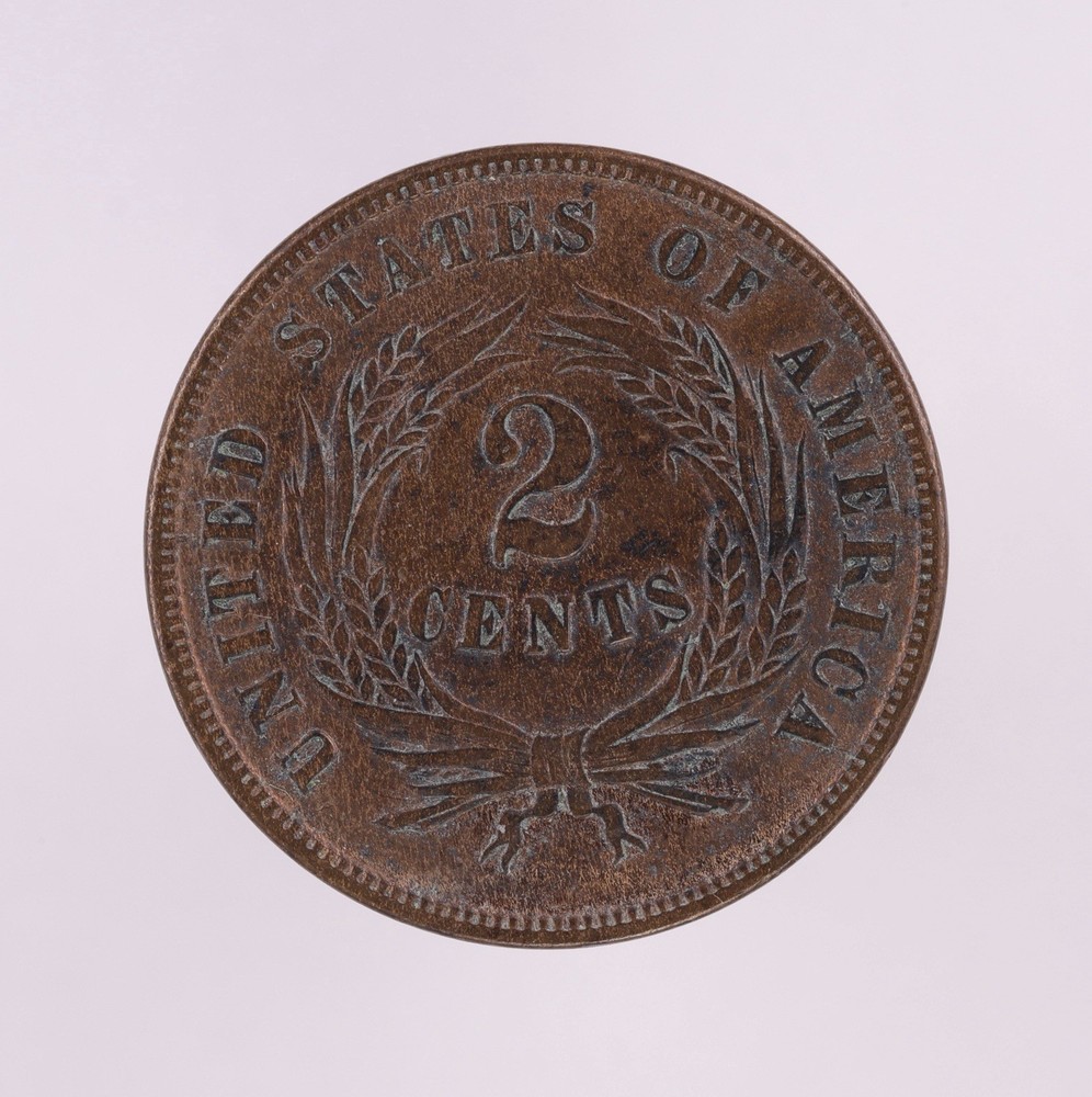 1865 2c Two Cent Piece (B2723)