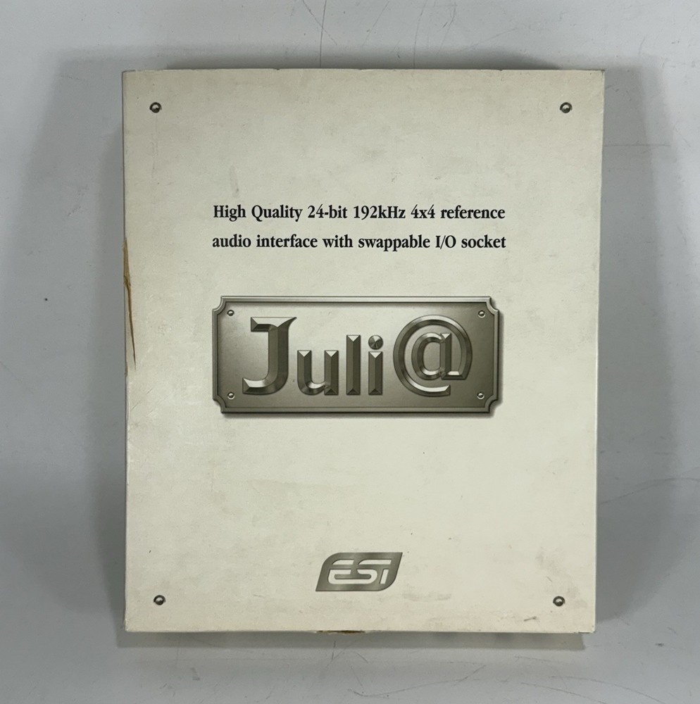 ESI Juli@ 24-bit 192kHz 4x4 Reference Audio Interface with Swappable I/O Socket