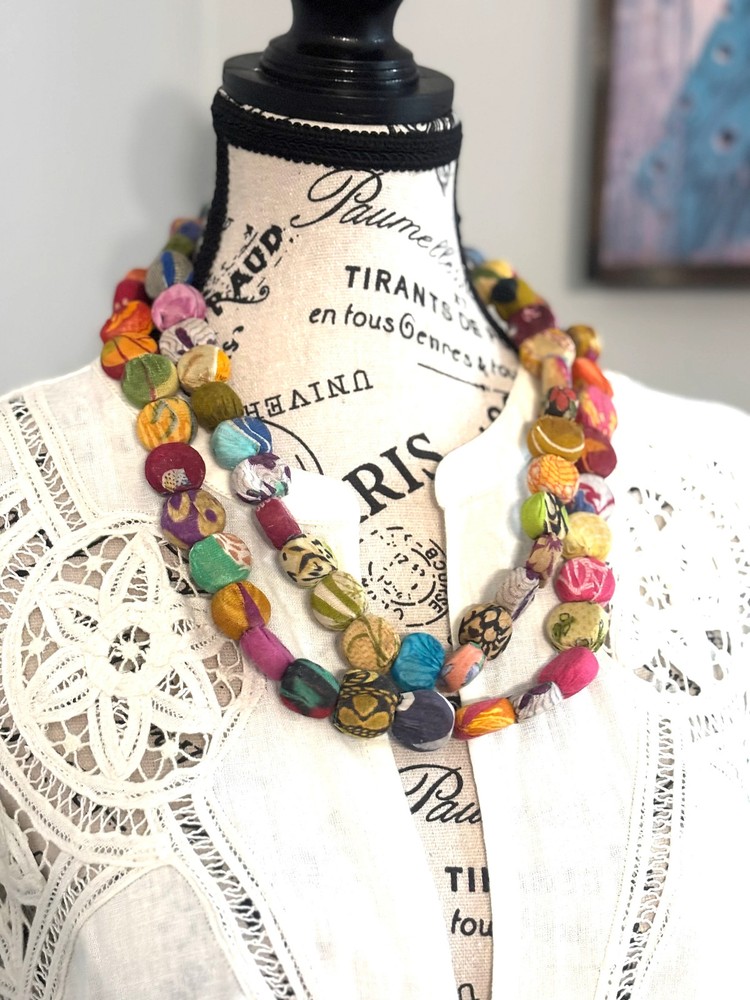 Kantha Pastille Necklace