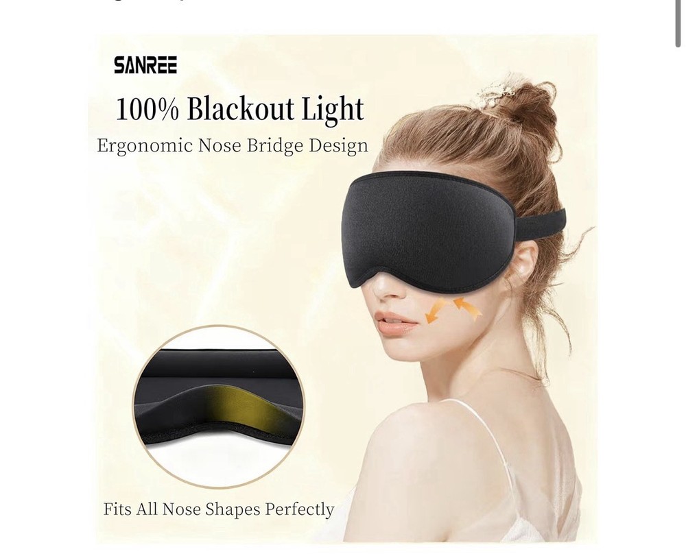 Sleep Mask for Side Sleeper Women Men