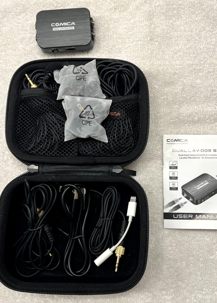 COMICA DUAL.LAV D03 STC MICROPHONE SMARTPHONE LAVALIER
