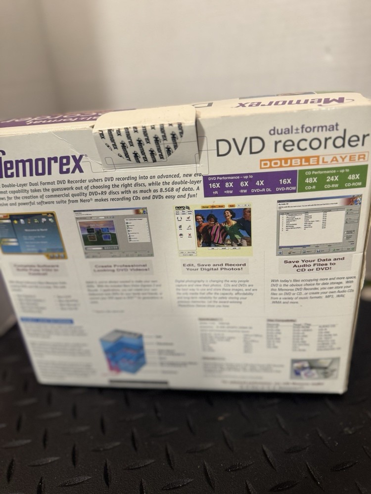 NEW Memorex Multi-Format External DVD Recorder MRX-525GE Open Box