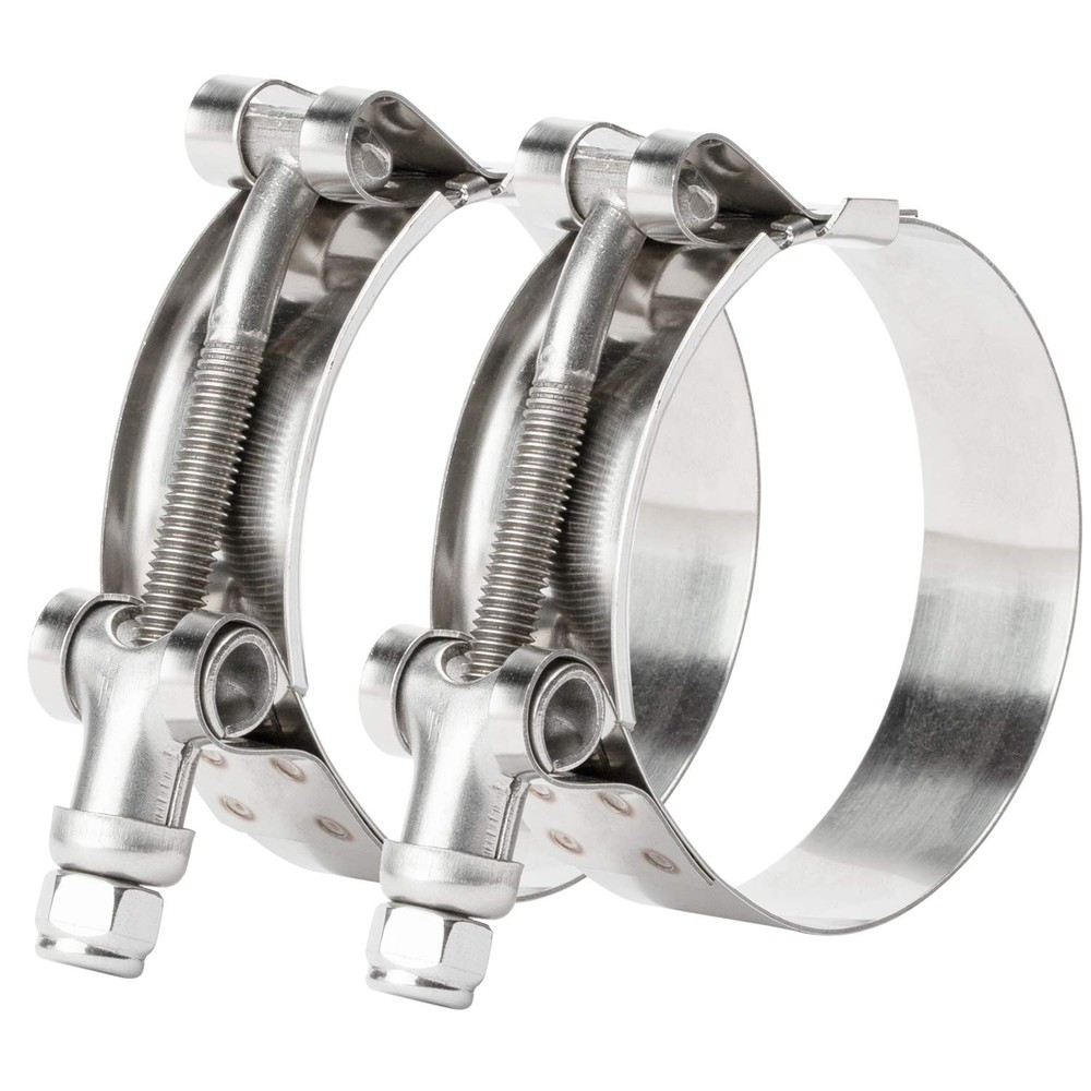 ISPINNER 2 Pack 2 Inch 2" Clamp Range 56-64mm (2.20" - 2.52"), Silver