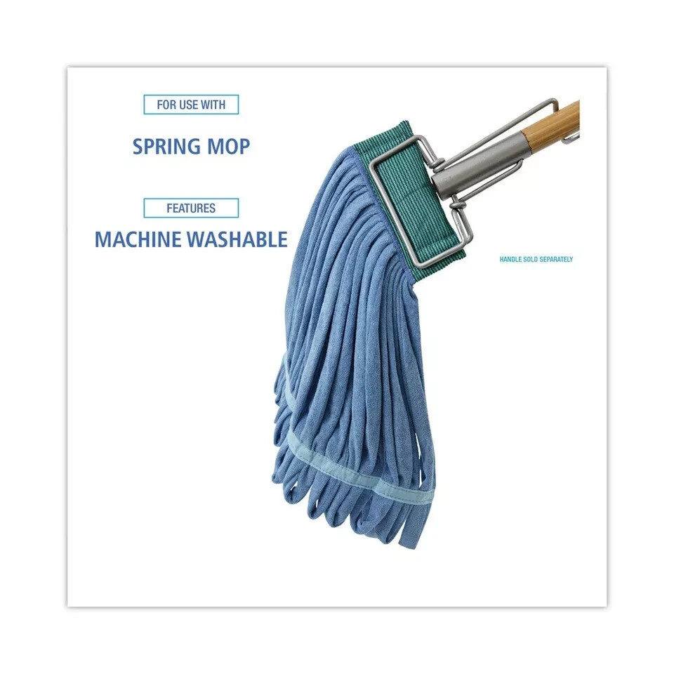 Boardwalk MWTMB Microfiber Looped-End Wet Mop Head - Medium, Blue New 1pk