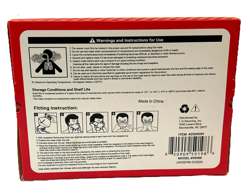 Face Masks Protective 10 Individually Wrapped, 3 Ply