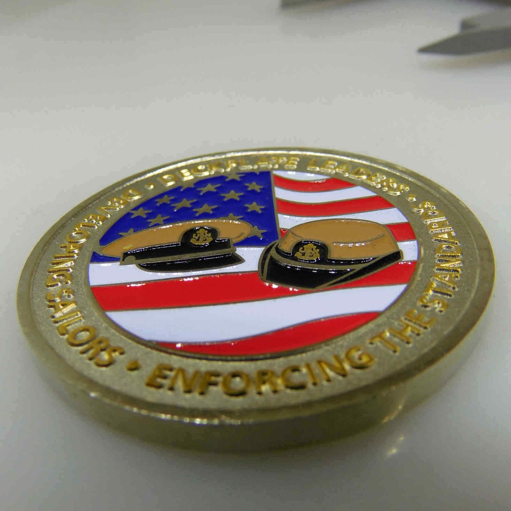 USN WARRIORS OF CHARACTER CHALLENGE COIN