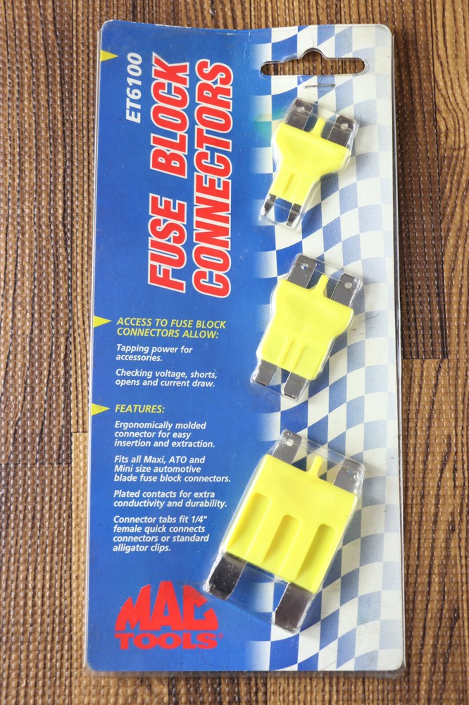 MAC Tools 3 PC Fuse Socket Connector Set ET6100