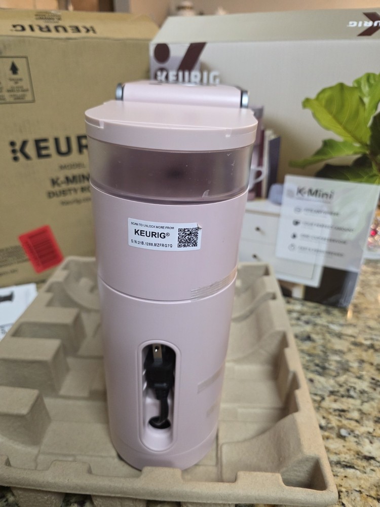 Keurig K-Mini Coffee Maker Pink Single Serve K-Cup Machine Tested Clean