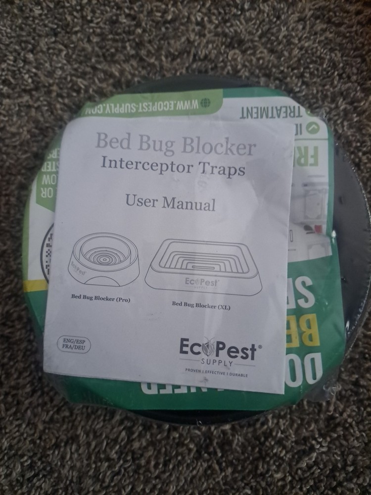 EcoPest Bed Bug Blocker Pro Eco Friendly Interceptor Traps 4-Pack