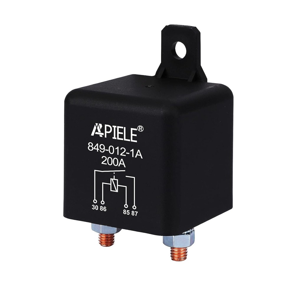Continuous duty relay 12v dc 200a 4 pin on off split charge