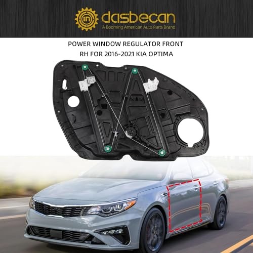 Front Right Passenger Side Power Window Regulator with Panel Front Right Side