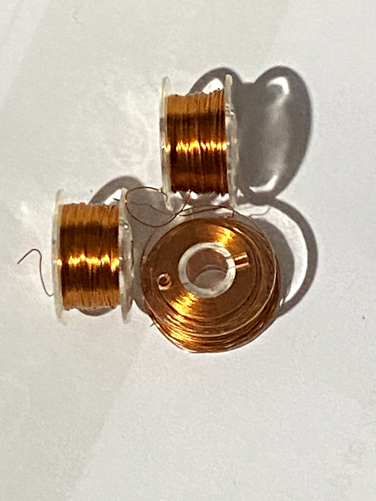 Fine copper wire - 0.2mm Bright Orange