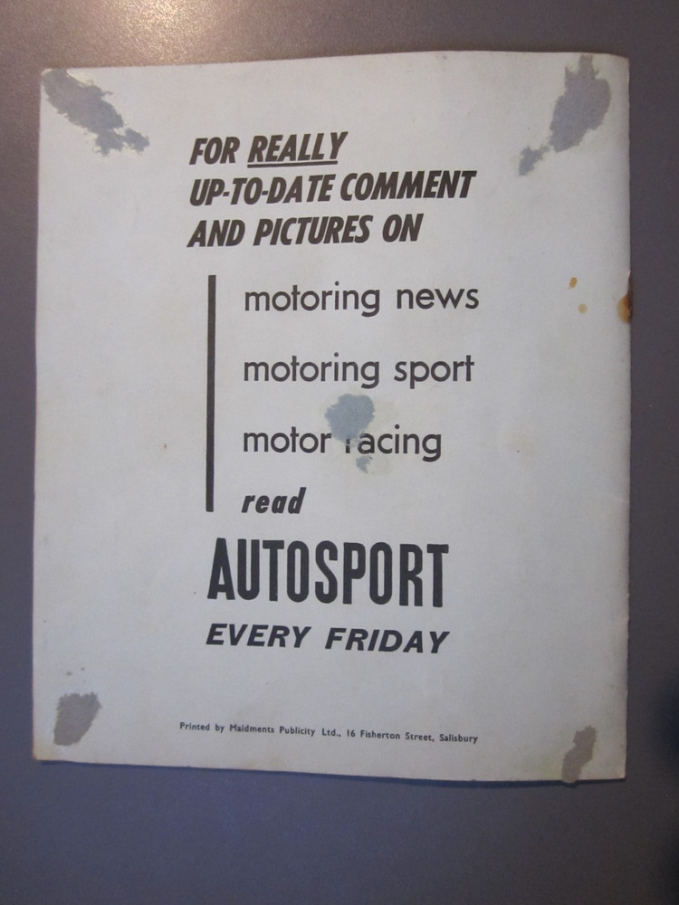 Castle Combe motor racing programmes