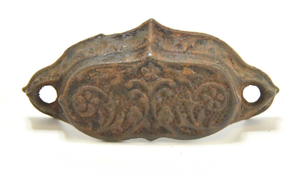 2 MATCHING VINTAGE EASTLAKE STYLE CUP DRAWER PULL