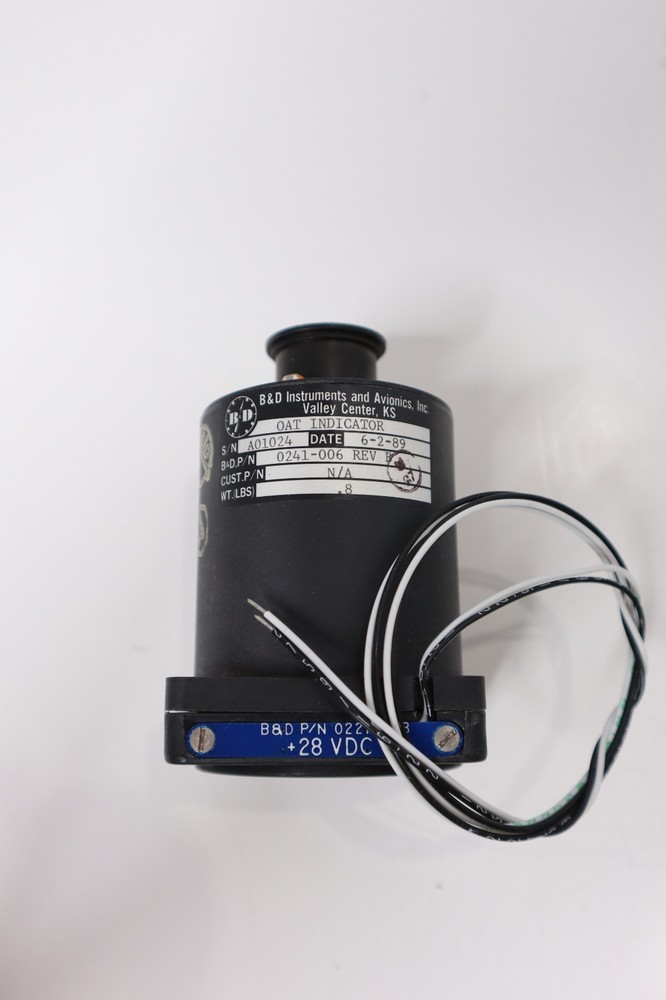 B&D Instruments 0241-006 OAT Indicator (28 VDC)