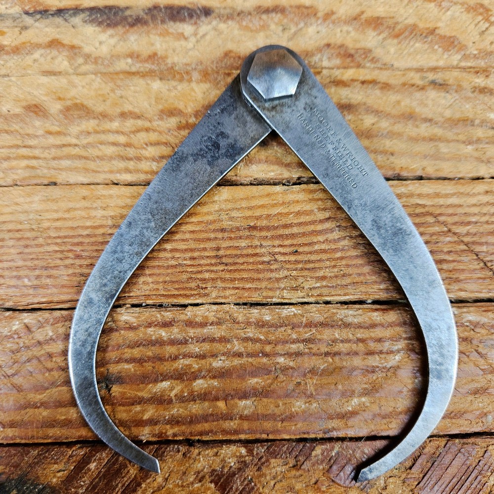 Vintage 5" Moore and Wright Outside Calipers