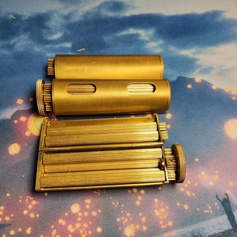 Solid Brass Cigarette Rolling Machine - Rollmaster - Antique - Ships from USA