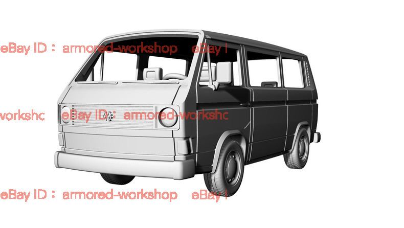 3D Printed 1/72 T3 van  Unpainted