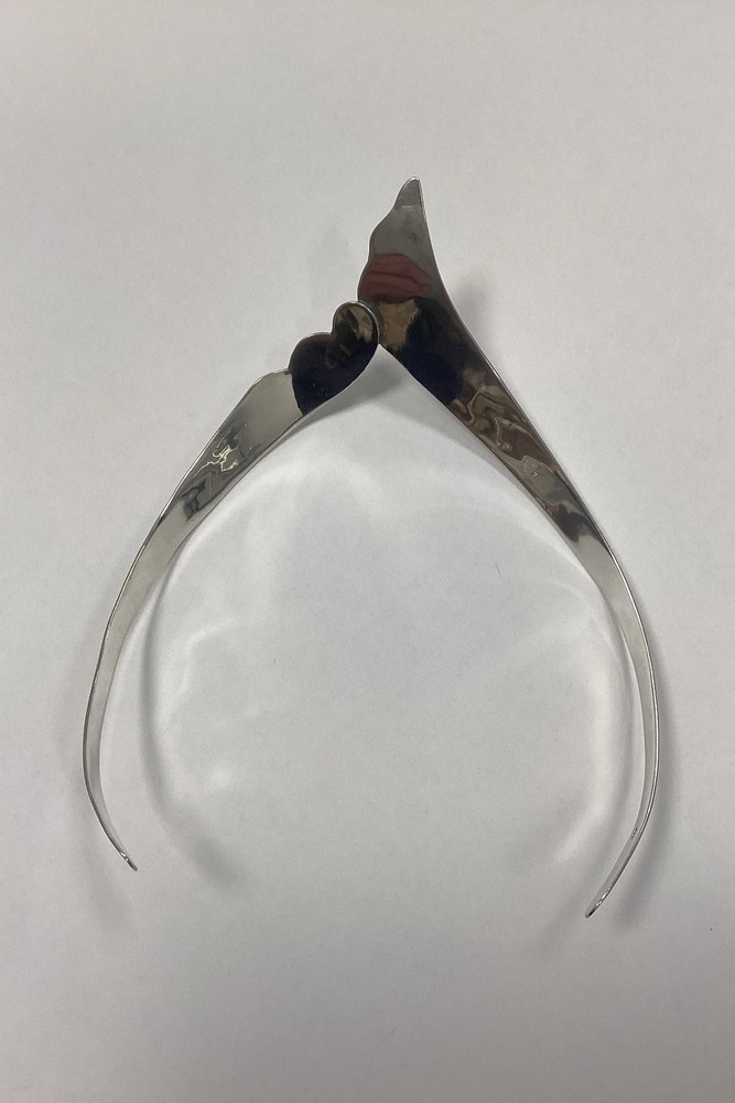 Modern Open Neck Ring in Sterling Silver