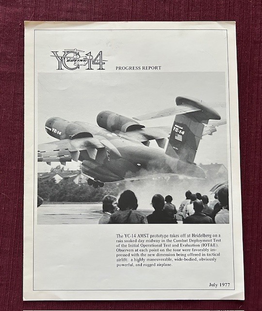 Boeing YC14 Progress Reports 1975, 1977