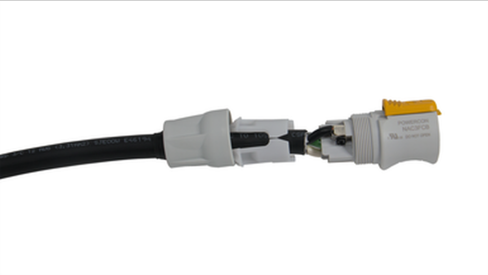 PowerCON Blue/Grey Extension Cable 12AWG, 25 ft