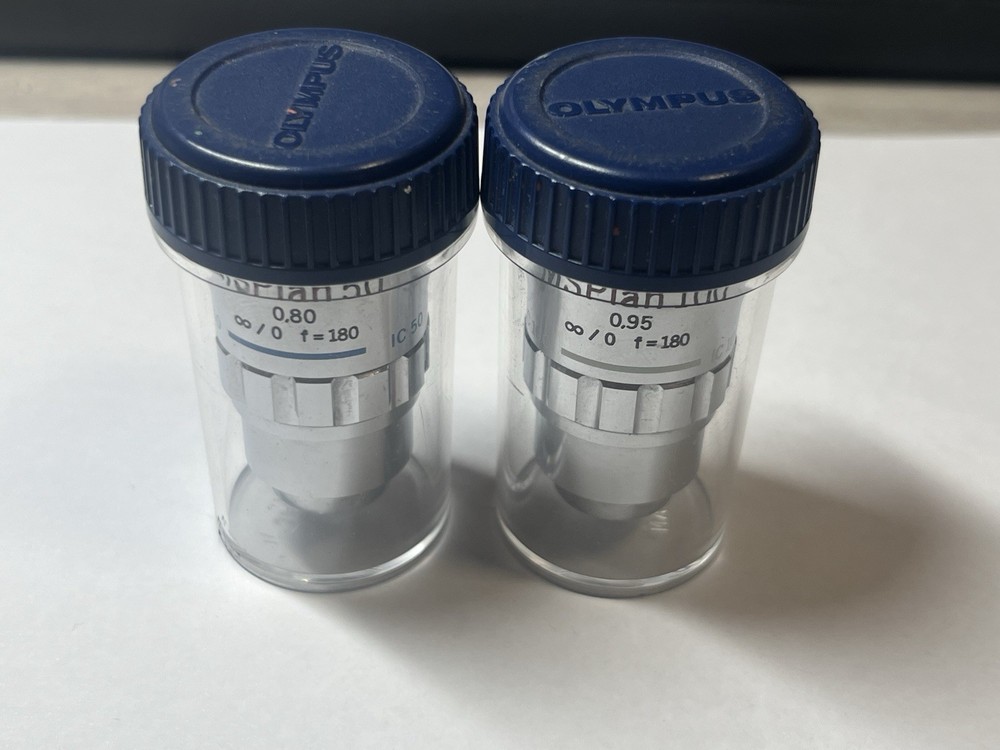 Olympus MSPlan 100x and 50x Objectives