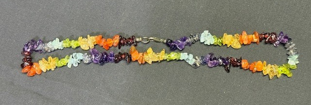 BEAUTIFUL 15 1/2 " CHAKRA NECKLACE