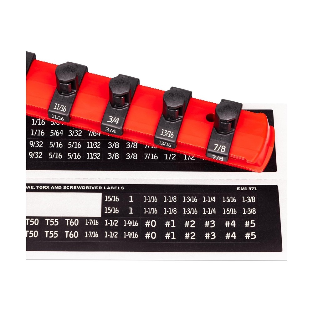 ERNST Socket Boss Combo 3-Pack Tool Organizer with Twist-Lock Technology, Red...