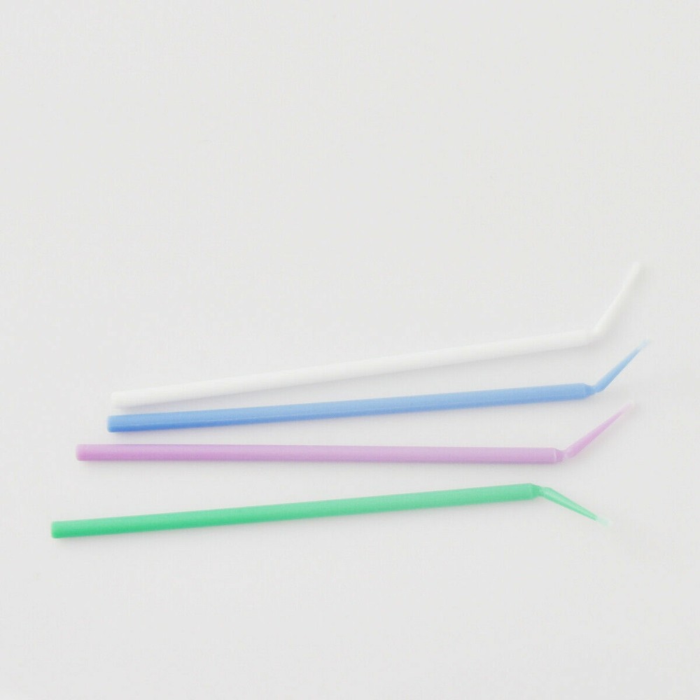 100 Pcs Dental Disposable Micro Applicator Brush Bendable 2.5mm Blue Regular