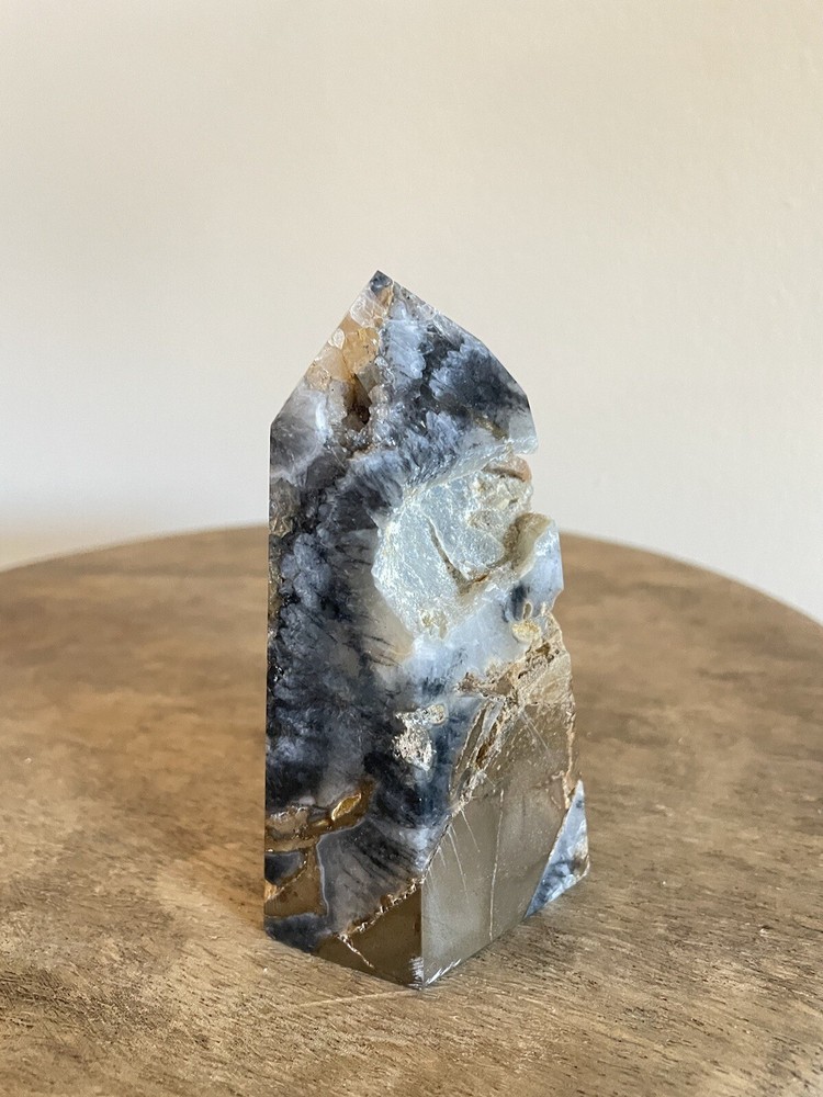 Stunning Blue & Gold Jasper Crystal Point
