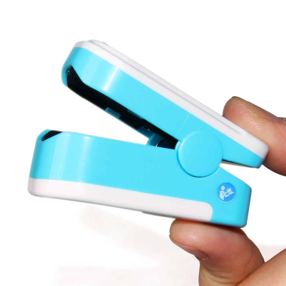 Fingertip Pulse Oximeter OLED Display CMS50NA SPO2 PR Blue