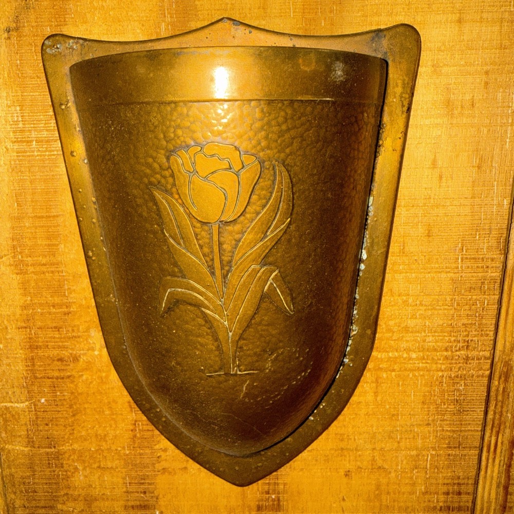 1920’s Hammered Copper Wall Pockets