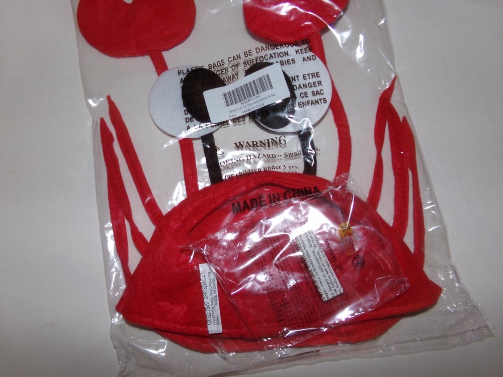 Crab Party Hat.  Great for parties.  #341