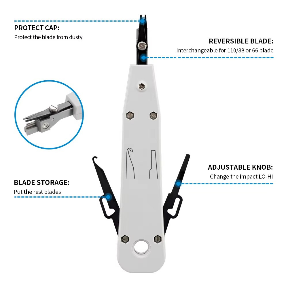 Network Tool Kit - RJ45 Crimper, Tester & Strippers for Ethernet Cable Work