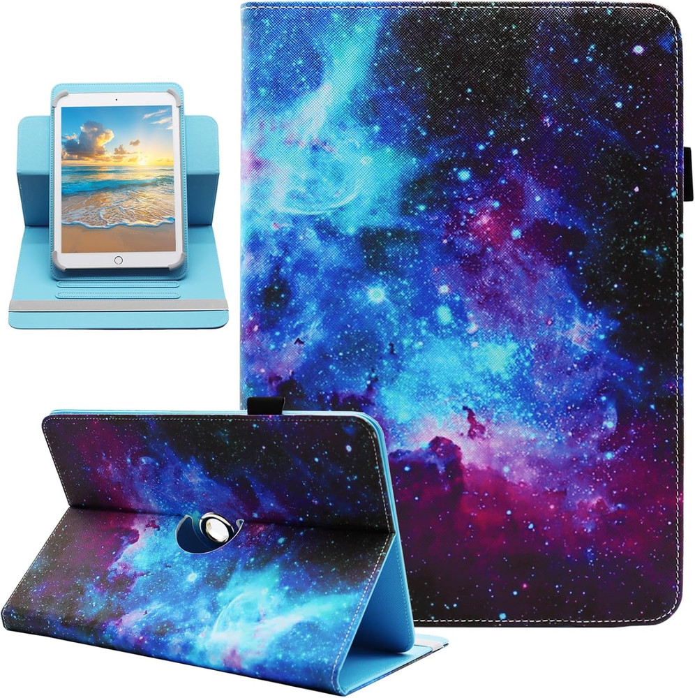 Universal 10 10.1 Inch Android Tablet Case,  360 Degree Rotating Multi-Angle Vie
