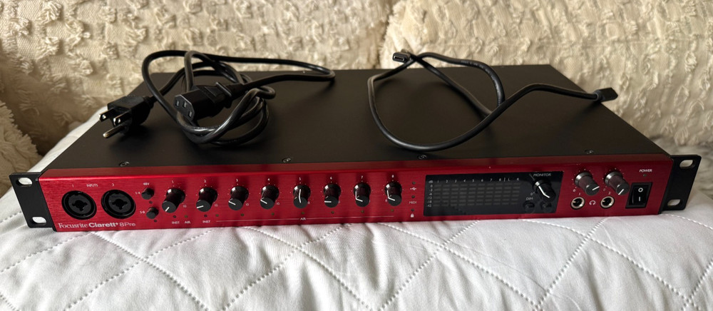Focusrite Clarett+ 8Pre Rack Mountable USB-C Audio Interface (PLUS Version)