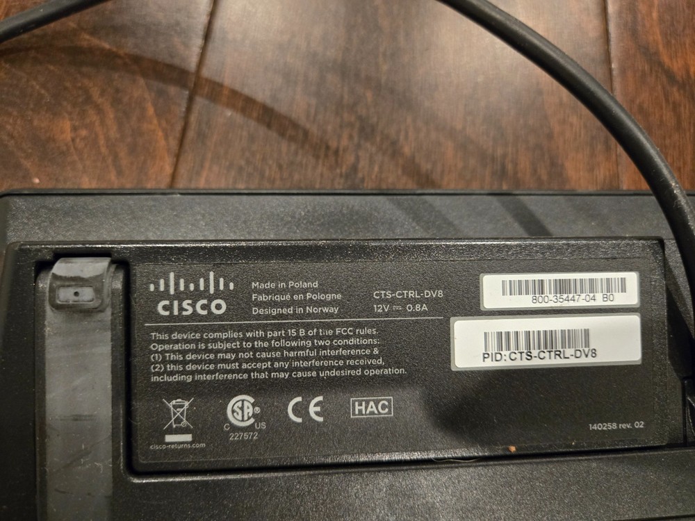 Cisco CTS-CTRL-DV8 Telepresence 8" Touch Panel Conference Unit