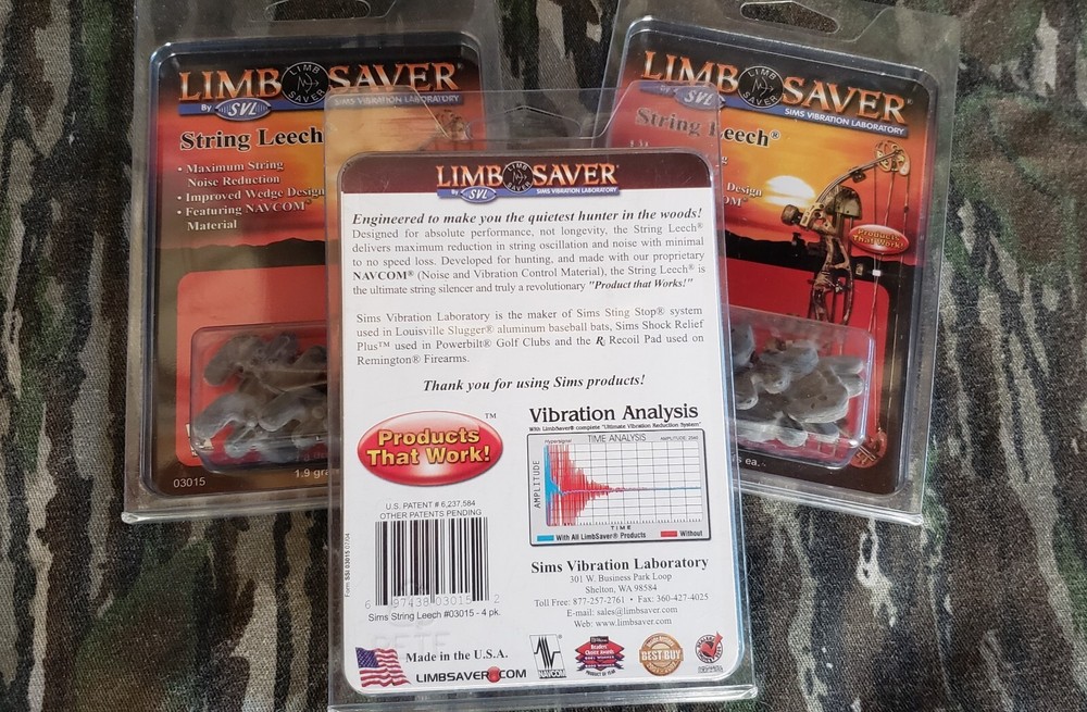 (3) LIMB SAVER 4 Pack 3015 1" String Leech 12 Total