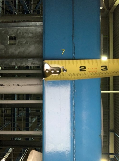 96” X 3.25” PALLET RACKING CROSS BEAM DBL TEAR DROP