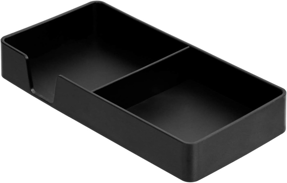 Rectangular Plastic Desk Organizer Bundle, 3 Pieces with Half Accessory Tray, Sm