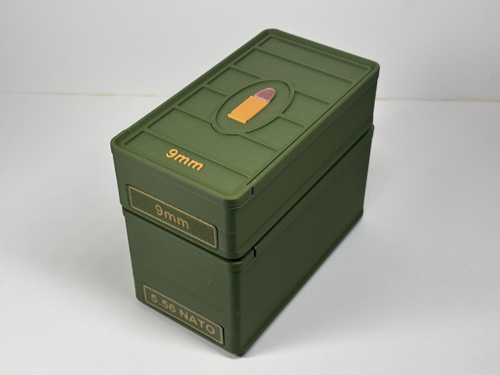 9MM Ammo Box 50rd Capacity (3 Pack)