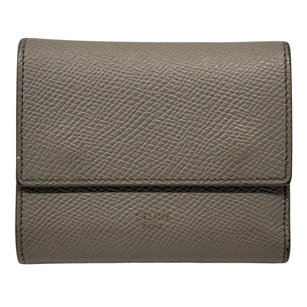 Celine Women Leather Trifold Wallet