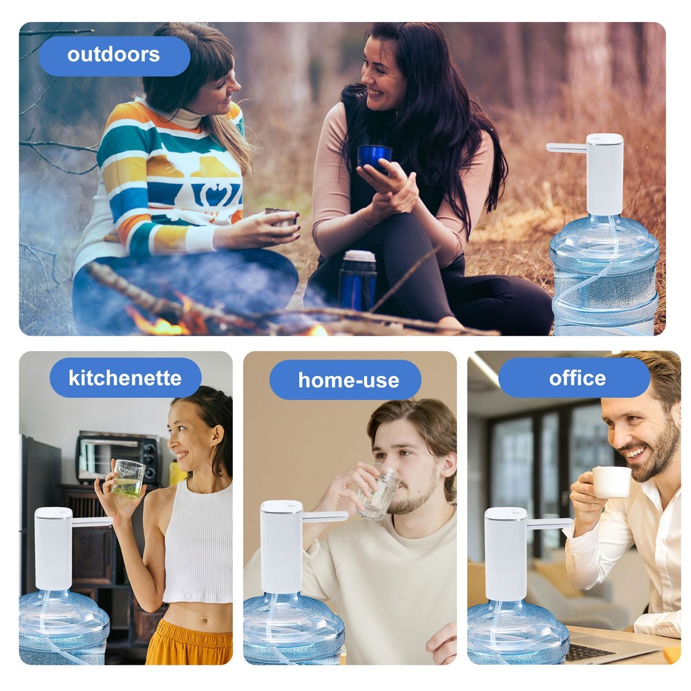 USA Water Bottle Switch Pump Electric Automatic Universal Jug Dispenser USB